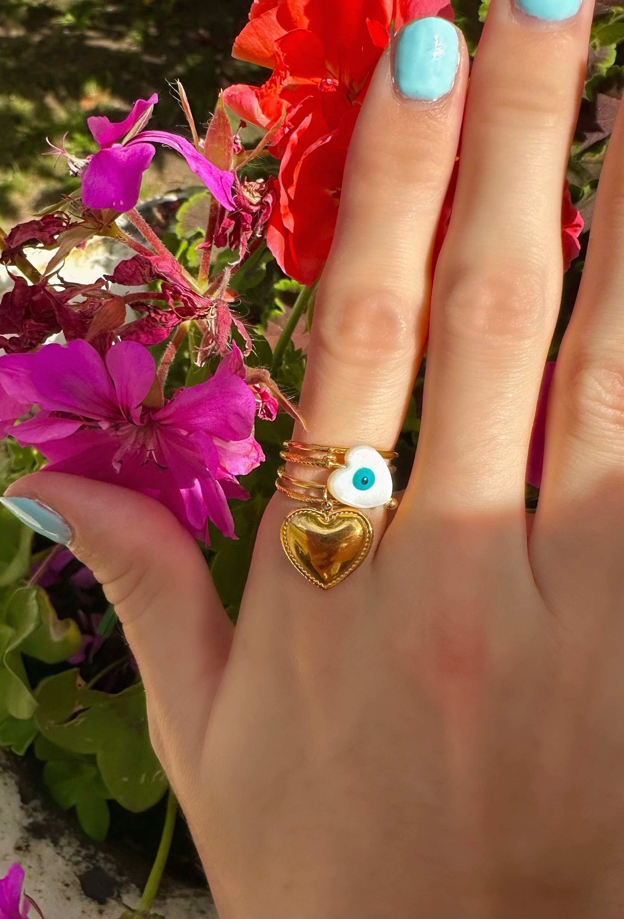 Bague breloque réglable "Malya"